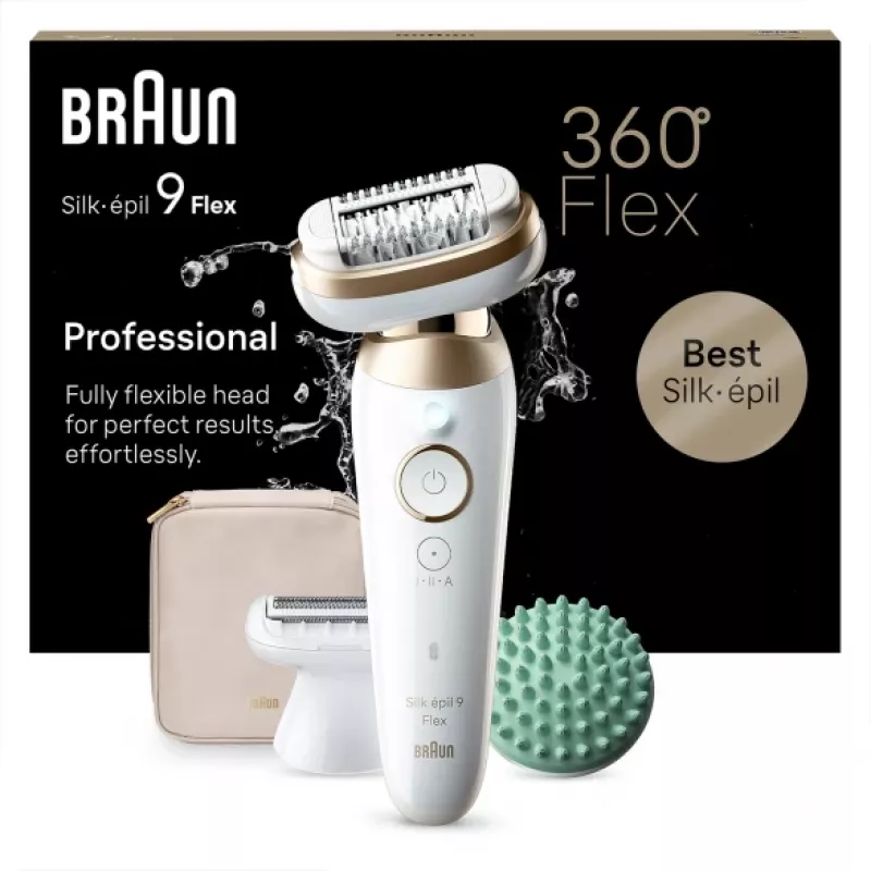 Braun Silk-épil 9 Flex 9-071 3D 40 pinzas dorado, blanco
