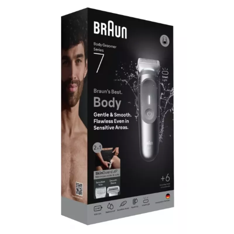 Recortadora corporal Braun Series 7 BG7550 gris batería de litio