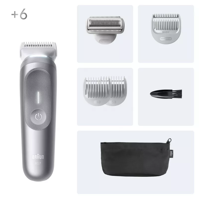 Recortadora corporal Braun Series 7 BG7550 gris batería de litio