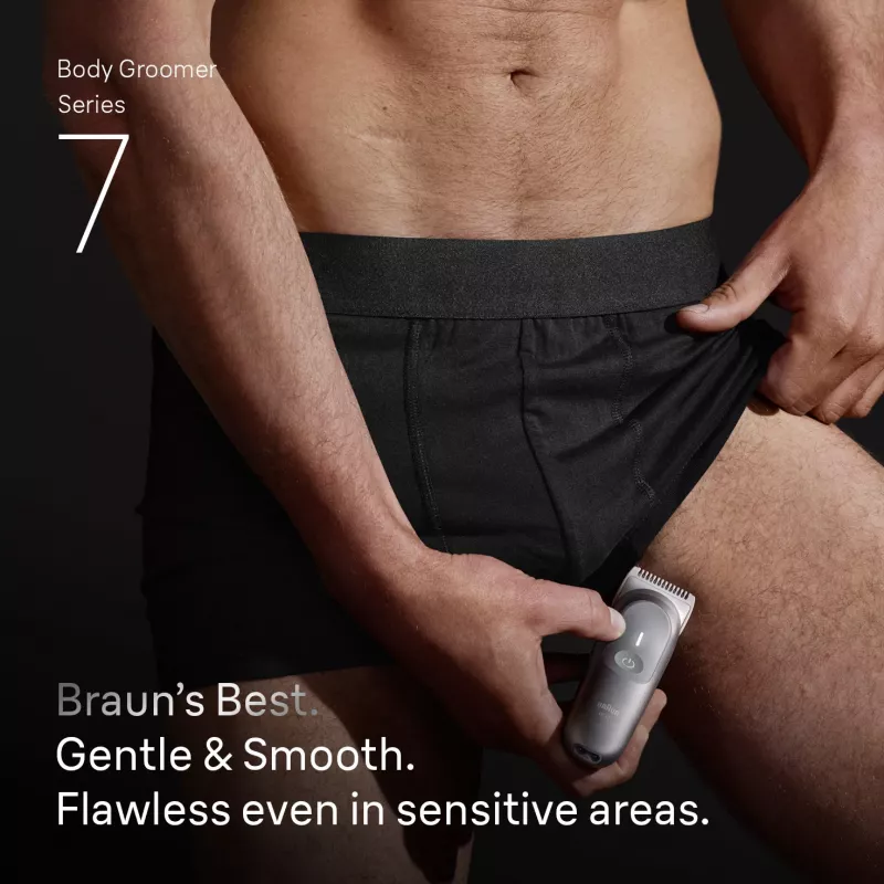 Recortadora corporal Braun Series 7 BG7550 gris batería de litio