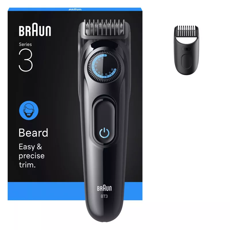 Recortadora de barba Braun BT3500 AC/pila 20 negro recortadora de precisión
