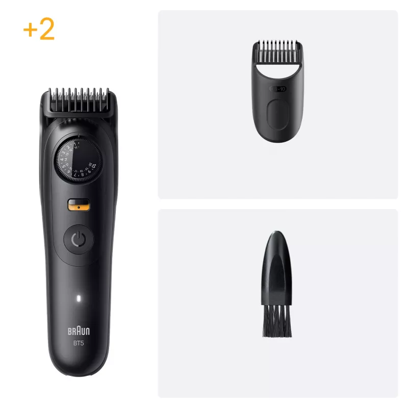 Braun BeardTrimmer 5 BT5500 recortadora de barba batería 20 2 cm en húmedo y en seco negro