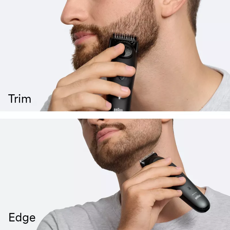 Braun BeardTrimmer 5 BT5500 recortadora de barba batería 20 2 cm en húmedo y en seco negro