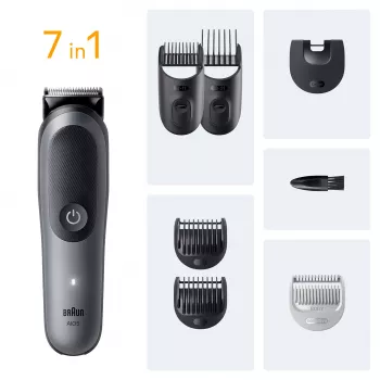 Braun AIO5520 cortapelos/recortadora negro, gris 14 litio (Li-Ion)