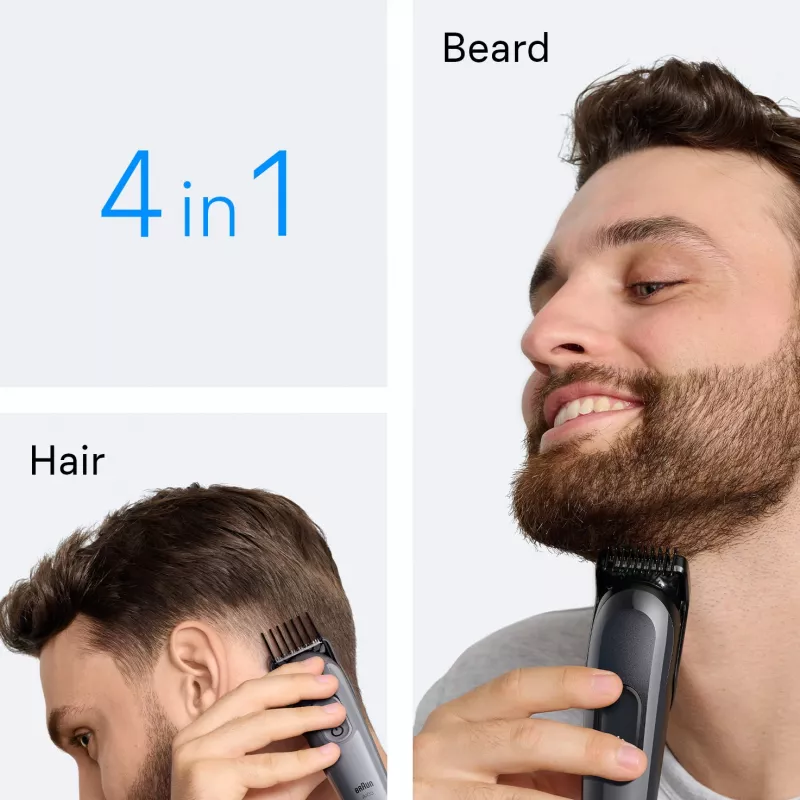 Braun AIO3500 cortapelos/recortadora negro, gris 14 níquel-metal hidruro (NiMH)