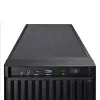 Caja de ordenador CHIEFTEC BW-01B-OP semitorre ATX/ITX, compatible con 6×3,5 pulgadas + 4×2,5 pulgadas, 2×5,25 pulgadas, trasero 1×120 mm, SGCC, negra, 200×510×465 mm