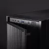 Caja de ordenador CHIEFTEC BW-01B-OP semitorre ATX/ITX, compatible con 6×3,5 pulgadas + 4×2,5 pulgadas, 2×5,25 pulgadas, trasero 1×120 mm, SGCC, negra, 200×510×465 mm