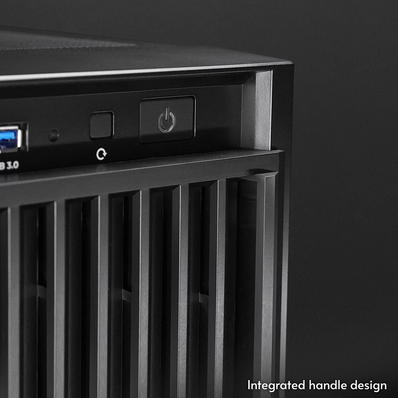 Caja de ordenador CHIEFTEC BW-01B-OP semitorre ATX/ITX, compatible con 6×3,5 pulgadas + 4×2,5 pulgadas, 2×5,25 pulgadas, trasero 1×120 mm, SGCC, negra, 200×510×465 mm