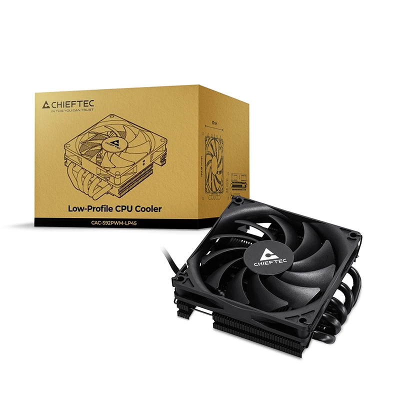 Chieftec CAC-S92PWM-LP45 sistema de refrigeración para ordenador caja de ordenador disipador de aire 9,2 cm negro