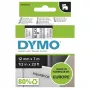 DYMO Authentic D1 Labels | Impresión negra sobre film transparente | 12 mm x 7 m | Etiquetas autoadhesivas para impresoras de etiquetas LabelManager | Fabricado en Europa