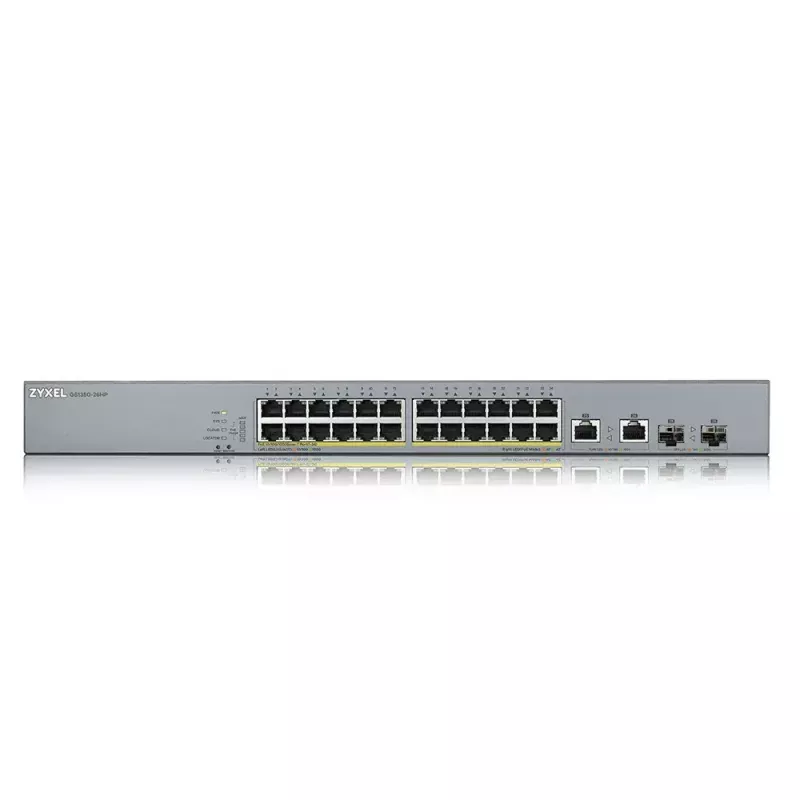 Zyxel GS1350-26HP-EU0101F switch de red gestionado L2 Gigabit Ethernet (10/100/1000) Power over Ethernet (PoE) gris
