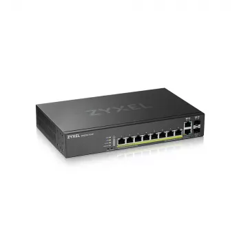 Zyxel GS2220-10HP-EU0101F switch de red gestionado L2 Gigabit Ethernet (10/100/1000) Power over Ethernet (PoE) negro