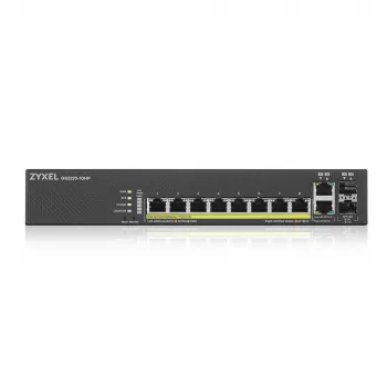 Zyxel GS2220-10HP-EU0101F switch de red gestionado L2 Gigabit Ethernet (10/100/1000) Power over Ethernet (PoE) negro