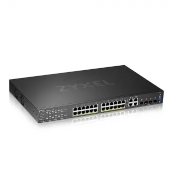 Zyxel GS2220-28HP-EU0101F switch de red gestionado L2 Gigabit Ethernet (10/100/1000) Power over Ethernet (PoE) negro