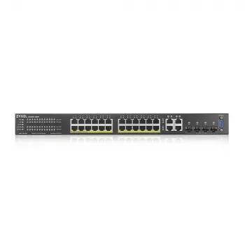 Zyxel GS2220-28HP-EU0101F switch de red gestionado L2 Gigabit Ethernet (10/100/1000) Power over Ethernet (PoE) negro