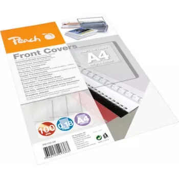 Peach 510013 portada de encuadernación A4 transparente 100 uds.