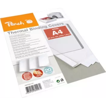 Peach 313312 carpeta de encuadernación A4 blanca 20 uds.