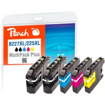 Peach 319377 Cartucho de tinta 4 uds. compatible alto (XL) rendimiento negro, cian, magenta, amarillo