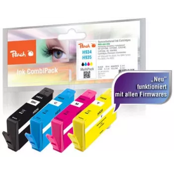 Peach 0F319477 Cartucho de tinta 4 uds. negro, cian, magenta, amarillo