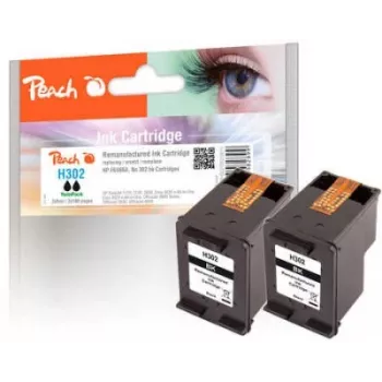 Peach 319611 Cartucho de tinta 2 uds. compatible rendimiento estándar negro