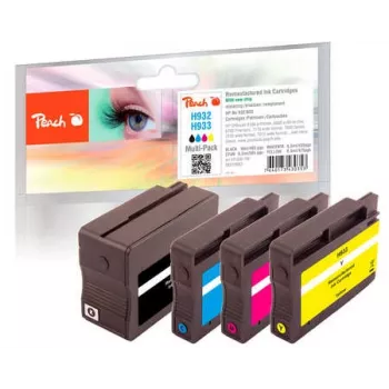 Peach 0F319883 Cartucho de tinta 4 uds. negro, azul, magenta, amarillo