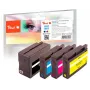 Peach 0F319883 Cartucho de tinta 4 uds. negro, azul, magenta, amarillo
