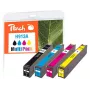 Peach PI300-744 Cartucho de tinta 4 uds. compatible negro, cian, magenta, amarillo
