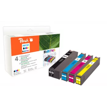 Peach PI300-750 Cartucho de tinta 4 uds. compatible alto (XL) rendimiento negro, cian, magenta, amarillo