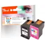 Peach PI300-808 Cartucho de tinta 2 uds. alto (XL) rendimiento negro, cian, magenta, amarillo