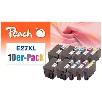 Peach 0F319986 Cartucho de tinta 10 uds. negro, cian, magenta, amarillo