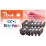 Peach 0F319986 Cartucho de tinta 10 uds. negro, cian, magenta, amarillo