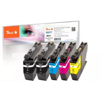Peach PI500-225 Cartucho de tinta 5 uds. compatible rendimiento estándar negro, cian, magenta, amarillo