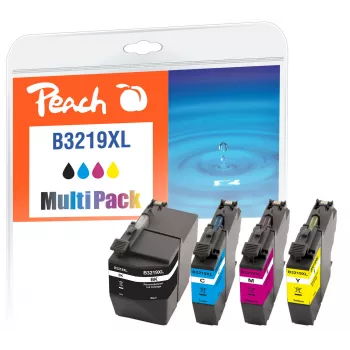 Peach 320287 Cartucho de tinta 4 uds. compatible alto (XL) rendimiento negro, cian, magenta, amarillo