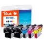 Peach PI500-246 Cartucho de tinta 5 uds. negro, cian, magenta, amarillo