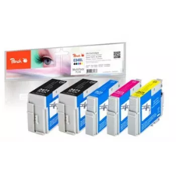 Peach PI200-631 Cartucho de tinta 5 uds. negro, cian, magenta, amarillo