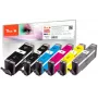 Peach 320523 Cartucho de tinta 6 uds. compatible alto (XL) rendimiento negro, cian, gris, magenta, amarillo