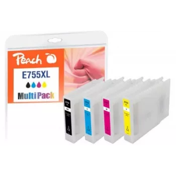 Peach PI200-724 Cartucho de tinta 4 uds. compatible alto (XL) rendimiento negro, cian, magenta, amarillo