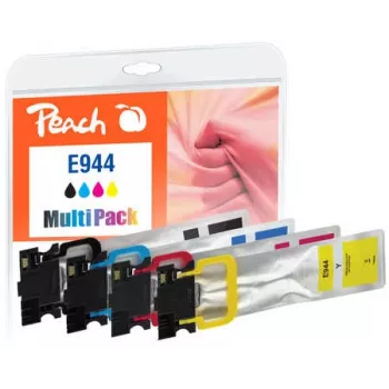 Peach PI200-786 Cartucho de tinta 4 uds. compatible negro, cian, magenta, amarillo