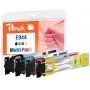 Peach PI200-786 Cartucho de tinta 4 uds. compatible negro, cian, magenta, amarillo