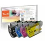Peach PI500-377 Multipack de tinta compatible para Brother LC-421XL, 4 colores