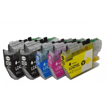 Peach PI500-378 cartucho de tinta 5 uds. compatible alto (XL) rendimiento negro, cian, magenta, amarillo