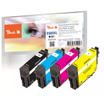 Peach PI200-970 cartucho de tinta 4 uds. compatible alto (XL) rendimiento negro, cian, magenta, amarillo
