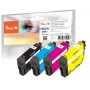 Peach PI200-970 cartucho de tinta 4 uds. compatible alto (XL) rendimiento negro, cian, magenta, amarillo