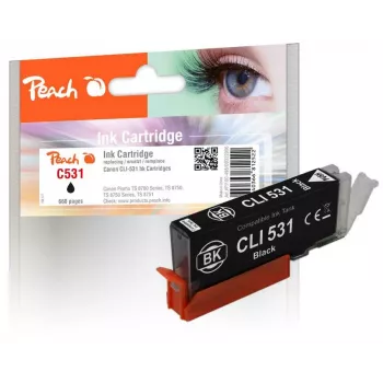 Peach PI100-498 cartucho de tinta 1 ud. compatible rendimiento estándar negro