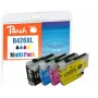 Peach PI500-395 cartucho de tinta 4 uds. compatible alto (XL) rendimiento negro, cian, magenta, amarillo