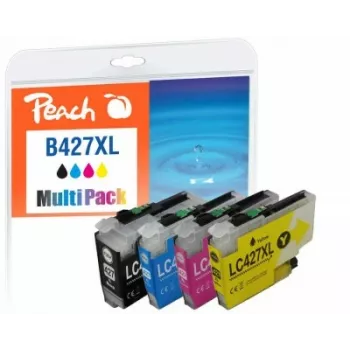 Peach PI500-401 cartucho de tinta 4 uds. compatible alto (XL) rendimiento negro, cian, magenta, amarillo