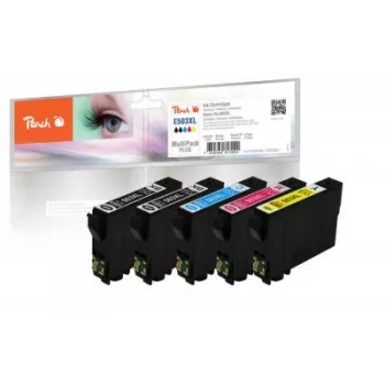 Peach PI200-995 cartucho de tinta 5 uds. original alto (XL) rendimiento negro, cian, magenta, amarillo