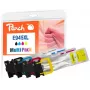 Peach PI200-796 cartuchos de tinta 4 uds. compatible alto (XL) rendimiento negro, cian, magenta, amarillo