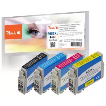 Peach PI200-848 cartucho de tinta 4 uds. compatible negro, cian, magenta, amarillo