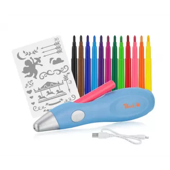 Peach PO150, aerógrafo rotulador, requiere pilas, azul Peach PO150. Tipo de producto: aerógrafo rotulador. Requiere pilas. Color del producto: azul